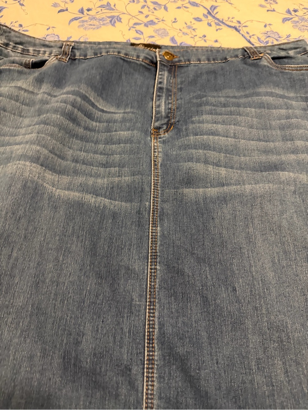 Baccini Blue Denim Midi Skirt - Picture 7 of 7